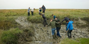 Havenlandklassen: enkel leerlingen maken een foto tijdens de cursus 'phonografie'